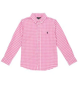 Ralph Lauren | Checked cotton poplin shirt,商家MyTheresa,价格¥557