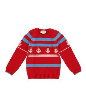 推荐Kids Nautical Striped Sweater商品