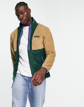 Columbia | Columbia Back Bowl full zip fleece jacket in tan and black商品图片,