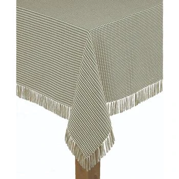 Lintex | Homespun Sage 100% Cotton Tablecloth 52"X52",商家Macy's,价格¥112