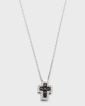 Frederic Sage | 18K White Gold Firenze II Cross Inside Chain Necklace,商家Neiman Marcus,价格¥12850