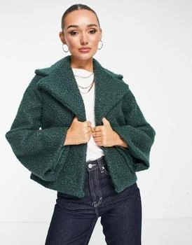 推荐Unreal Fur Madam Butterfly jacket in green商品