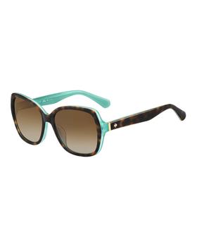 Kate Spade | karalyns square two-tone sunglasses商品图片,6折