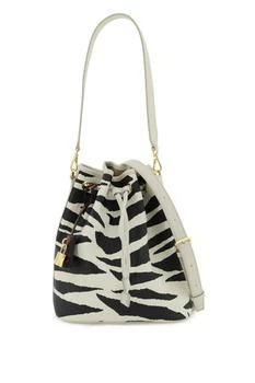 推荐Mcm zebra-motif 'dessau' medium bucket bag商品