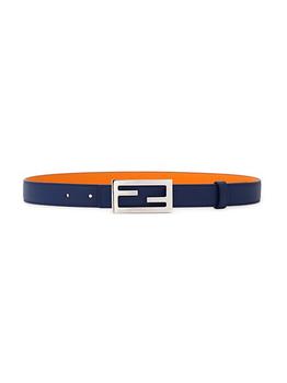 芬迪腰带好用吗, Fendi | Reversible Logo Buckle Leather Belt商品图片 