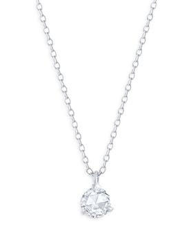 商品Rose Cut Diamond Pendant Necklace in 18K White Gold, 0.50 ct. t.w.图片