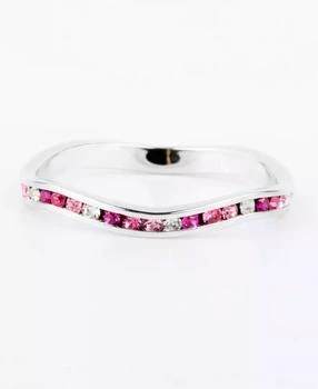 Macy's | Pink Multi Crystal Stackable ring in Sterling Silver,商家Macy's,价格¥199