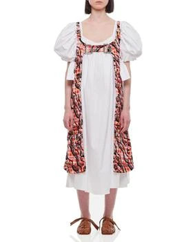 CHOPOVA LOWENA | Chopova Lowena Layered Effect Puff Sleeved Midi Dress 4.3折