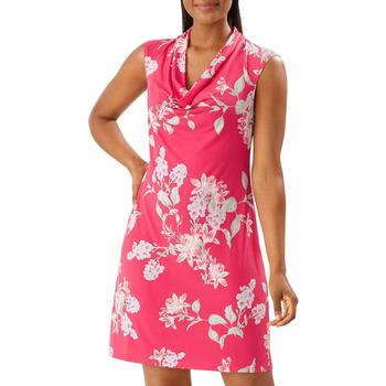 推荐Tommy Bahama Womens Petal Of Honor Floral Cowl Neck Shift Dress商品