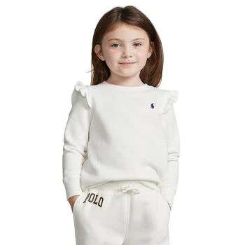 Ralph Lauren | Toddler and Little Girls Ruffled Fleece Sweatshirt 5.8折, 满1件减$1.40, 满一件减$1.4