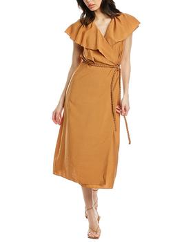 vince dress, Vince | Vince Braided Belt Wrap Dress商品图片 2.6折
