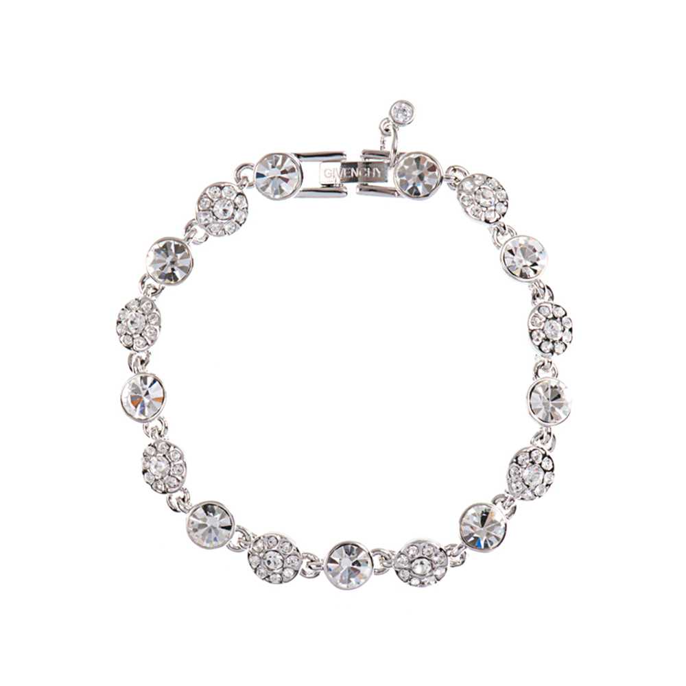 Givenchy/纪梵希 时尚华丽系列银色仿水晶女士手链,价格$47