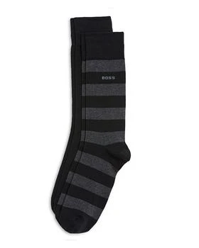 Hugo Boss | Cotton Blend Socks, Pack of 2 满$100减$25, 满减