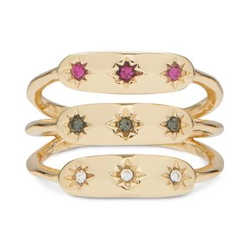 Lucky Brand | Women's Gold-Tone Crystal Faux Stacked Ring,商家Macy's,价格¥181