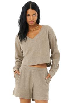 product Muse V-Neck Pullover - Gravel Heather image