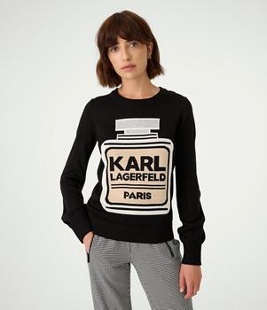 Karl Lagerfeld Paris | PERFUME BOTTLE SWEATER商品图片,额外8折, 额外八折