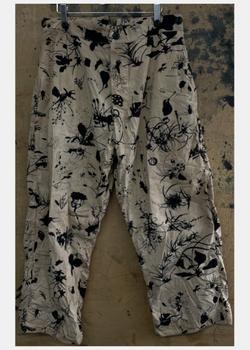 JOHN ALEXANDER SKELTON | John Alexander Skelton Black & Tea Pond Print Railway Trousers商品图片,6.9折