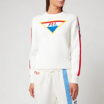 推荐Polo Ralph Lauren Women's Ski Long Sleeve Pullover - Cream Multi商品