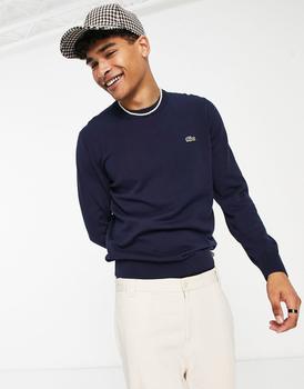 Lacoste | Lacoste crew neck jumper in navy商品图片,