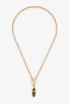 Cornelia Webb | 24-karat gold-plated quartz necklace,商家THE OUTNET US,价格¥976