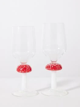 Les Ottomans | Set of two Mushroom wine glasses,商家MATCHES,价格¥704