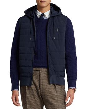 Ralph Lauren | Hooded Mixed Media Vest商品图片,