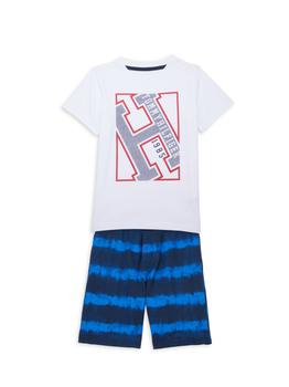 Tommy Hilfiger | Baby Boy's 2-Piece Logo T-Shirt & Tie-Dye Shorts商品图片,2.9折