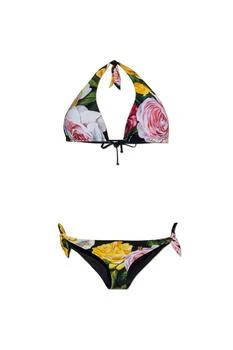 Dolce & Gabbana | Dolce & Gabbana Floral Motif Two-Piece Swimsuit,商家Cettire,价格¥3455