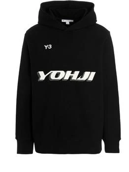 Y-3 | Y-3 Logo Printed Long-Sleeved Hoodie 5.7折, 独家减免邮费