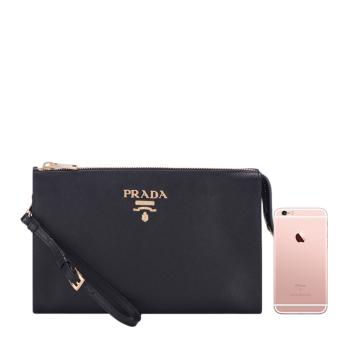 Prada | Prada 普拉达 男士黑色牛皮手拿包 1NE007-PN9-F0002商品图片,独家减免邮费