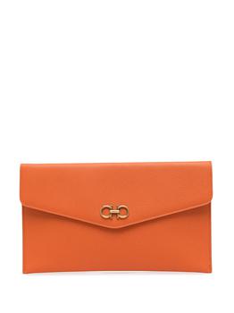 菲拉格慕女包, Salvatore Ferragamo | SALVATORE FERRAGAMO Gancini Continental Wallet Orange商品图片 