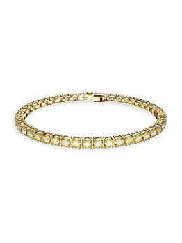 商品Swarovski | Matrix Gold-Plated & Crystal Tennis Bracelet,商家Saks Fifth Avenue,价格¥1610图片