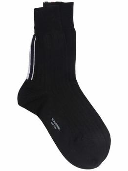 Thom Browne | THOM BROWNE grosgrain-trim ankle socks商品图片,7.7折