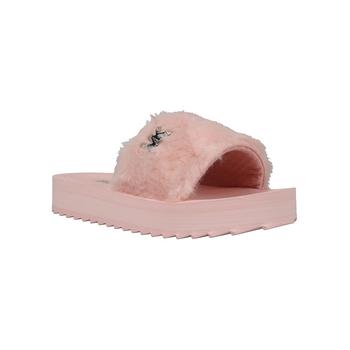 商品Michael Kors | Little Girls Kashton Jeryl Stacked Faux Fur Slide,商家Macy's,价格¥126图片