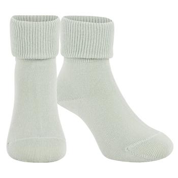 推荐Ribbed baby socks in celadon green商品