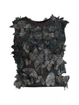 推荐Butterflies Appliqué Mesh Tank商品