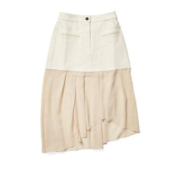 推荐Denim Combo Asymmetric Skirt商品