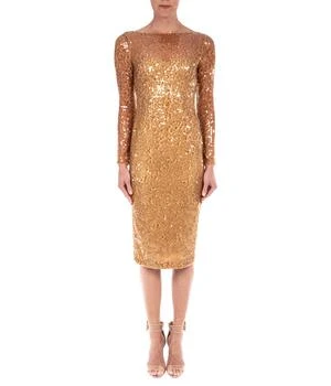 Badgley Mischka | Sequin Long Sleeve Dress 满$220减$30, 满减