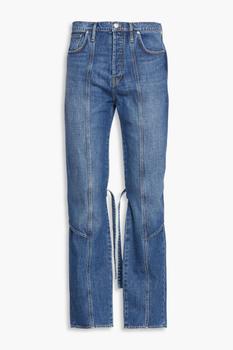 推荐Apron faded denim jeans商品