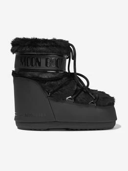 推荐Kids Icon Lowo Faux Fur Snow Boots in Black商品