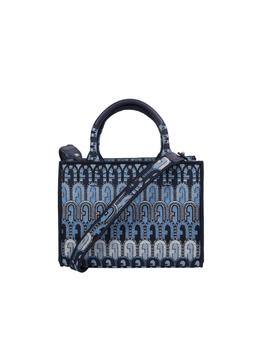 FURLA: Paradiso tote bag in grained leather - Black