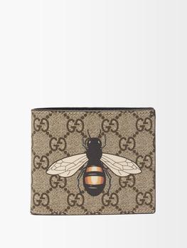 supreme包, Gucci | Bee-print GG Supreme canvas bi-fold wallet商品图片 