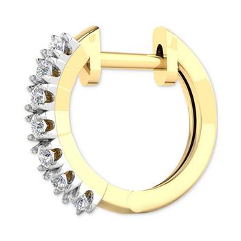 Macy's | Diamond Extra Small Single Hoop Earring (1/8 ct. t.w.) in 14k Gold商品图片,