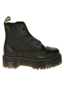 推荐Dr. Martens Women's  Black Leather Ankle Boots商品