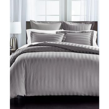 商品Charter Club | 1.5" Stripe 550 Thread Count 100% Cotton 3-Pc. Duvet Cover Set, Full/Queen, Created for Macy's,商家Macy's,价格¥538图片