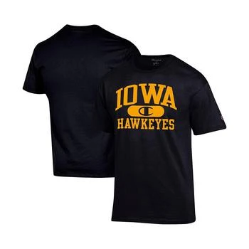 CHAMPION | Men's Black Iowa Hawkeyes Arch Pill T-shirt 