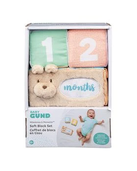 推荐Baby GUND Milestones and Moments Soft Blocks, Plush Photo Prop Sensory Toy Blocks - Ages 0+商品