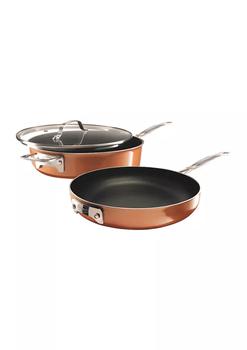 Gotham Steel | 3-Piece 7 Inch Stackmaster Ti-Ceramic Stackable Cookware Set商品图片,
