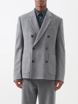 Loewe | Patch-pocket wool-blend suit jacket商品图片,