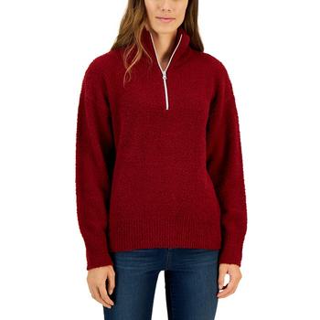 推荐Women's Mock-Neck Quarter-Zip Sweater, Created for Macy's商品